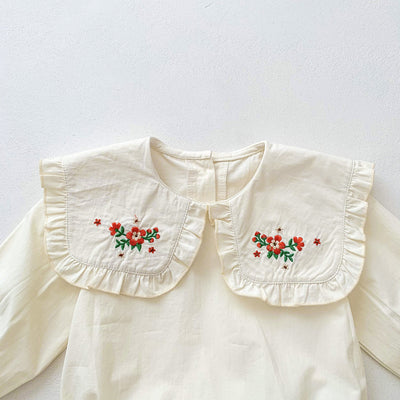 Vestido para Bebé Niña con Solapa y Flores Rotas - Image 3