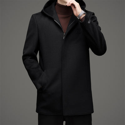 Abrigo de Lana Reversible con Capucha para Hombre - Invierno Premium - Image 6