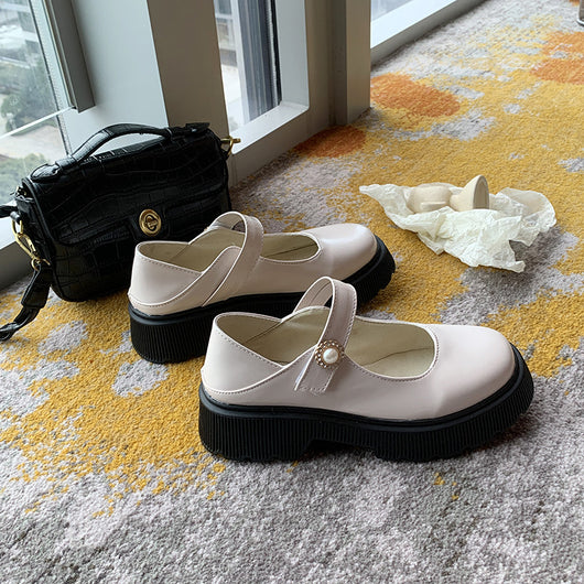 Mocasines Retro Blancos Plataforma para Estudiantes - Image 11