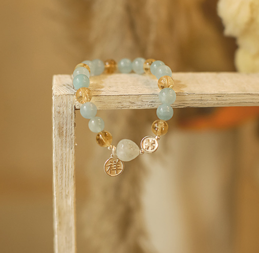 Pulsera de Aguamarina Natural con Plata S925 para Mujer - Image 18