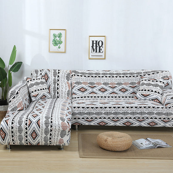 Funda Elástica Estampada para Sofá Modular