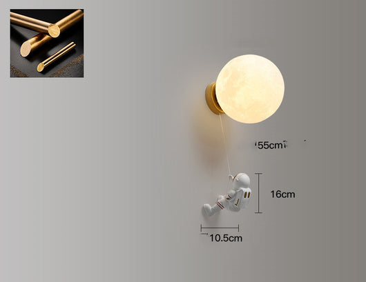 Lámpara de Pared Infantil Temática Astronauta - Luz LED para Dormitorio Infantil - Image 12