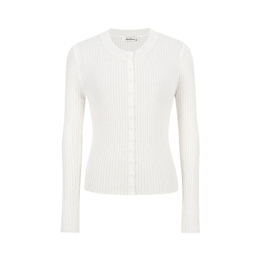 Cardigan Tejido Abotonado para Mujer con Chaleco Integrado - Image 6