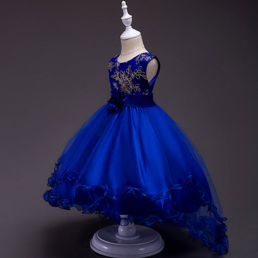 Vestido de Princesa Floral para Niña con Lentejuelas y Bordados - Image 19