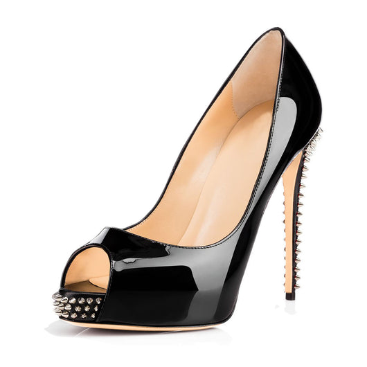 Tacones Plataforma con Remaches Elegantes para Mujer - Image 3