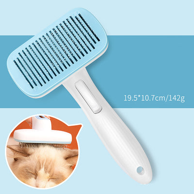 Peine Deslanador Automático para Perros y Gatos - Removedor de Pelo con Un Click - Image 9