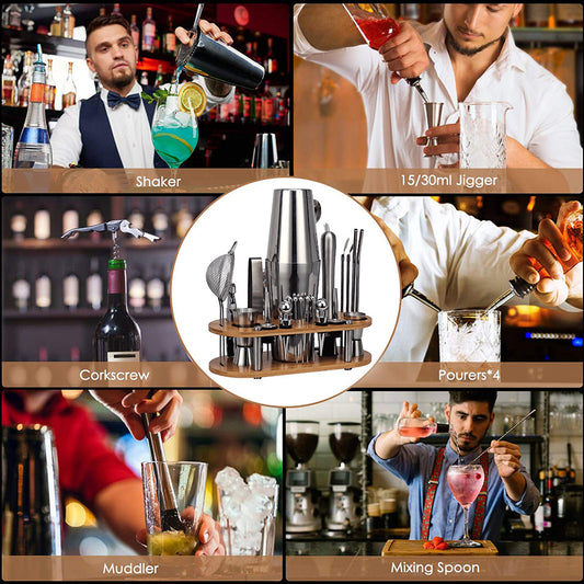 Set de Batidora Profesional Boston Acero Inoxidable 23 Piezas