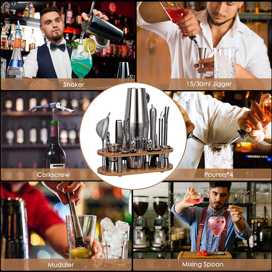 Set de Batidora Profesional Boston Acero Inoxidable 23 Piezas