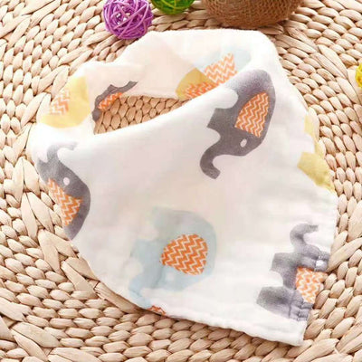 Pañuelo Triangular para Bebé de Seersucker Multicapa de Alta Densidad - Image 7
