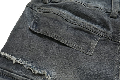 Pantalones Jeans Acampanados con Múltiples Bolsillos para Hombre - Image 9