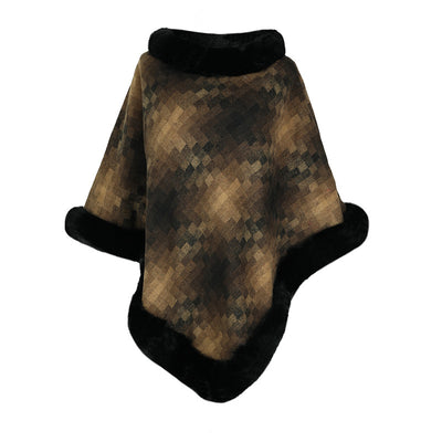 Poncho Térmico Escocés para Mujer - Abrigo Capa de Punto - Image 6