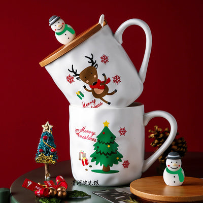 Taza de Cerámica con Tapa de Madera y Cuchara - Image 11