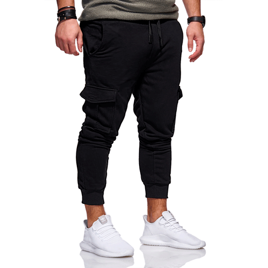 Pantalones de Chándal Casuales para Hombre con Cintura Elástica y Múltiples Bolsillos - Image 8
