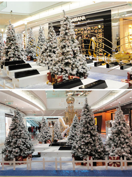 Árbol de Navidad Decorativo con Efecto Nieve Esponjosa - Image 5