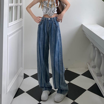 Jeans Cintura Alta Pierna Recta Suelta para Mujer - Image 8