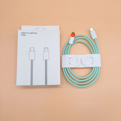 Cable de Carga Rápida PD20W Trenzado Nylon con Transferencia de Datos - Image 11