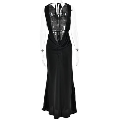 Vestido Largo de Gala con Encaje y Cordones para Mujer - Image 14