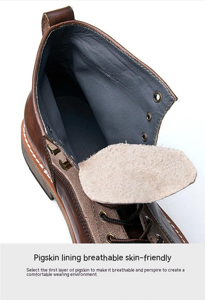 Botas de Cuero Genuino para Motociclista Estilo Inglés - Image 12