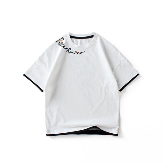 Playera de Manga Corta para Niños y Niñas Medianos y Grandes