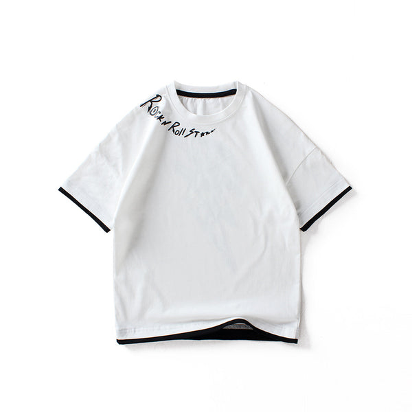 Playera de Manga Corta para Niños y Niñas Medianos y Grandes