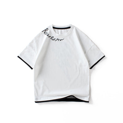 Playera de Manga Corta para Niños y Niñas Medianos y Grandes