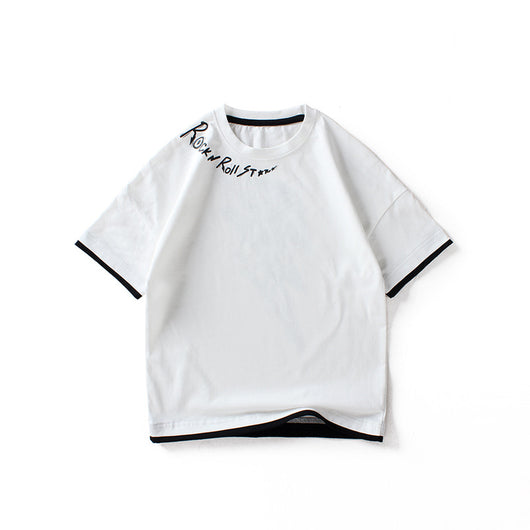 Playera de Manga Corta para Niños y Niñas Medianos y Grandes