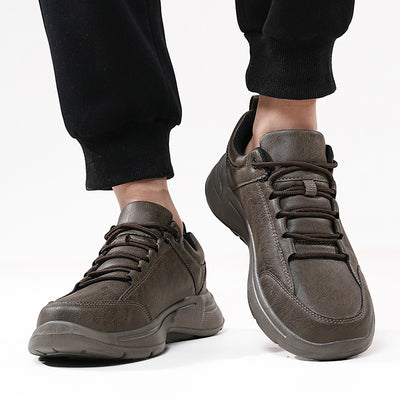 Zapatillas de Cuero Estilo Británico para Hombre - Sneakers Casuales y Deportivos - Image 11