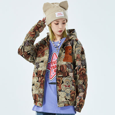 Chaqueta Hoodie Suelta con Cierre de Moda Europea y Americana - Image 11