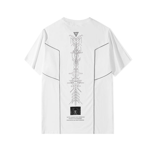 Camiseta Suelta Hombre Manga Corta con Estampado Personalizado