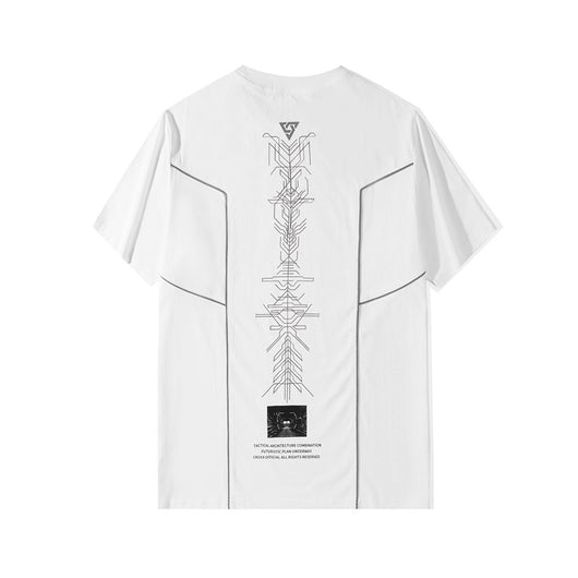 Camiseta Suelta Hombre Manga Corta con Estampado Personalizado