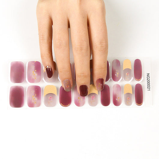 Adhesivos de Uñas Semipermanentes Coreanos con Base de Pegamento - Image 12