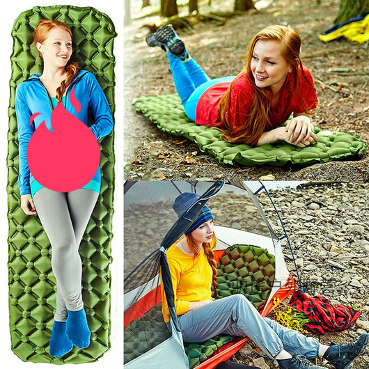 Colchoneta Inflable Ultraligera para Camping y Aventuras al Aire Libre
