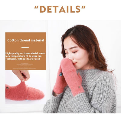 Guantes Térmicos con Dedos Libres para Mujer - Perfectos para Estudiantes - Image 9