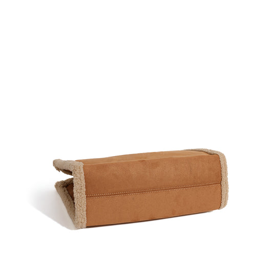 Bolso de Hombro Portátil en Lana de Cordero con Gran Capacidad - Image 2