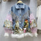 Chaqueta Denim para Mujer con Mangas Farol