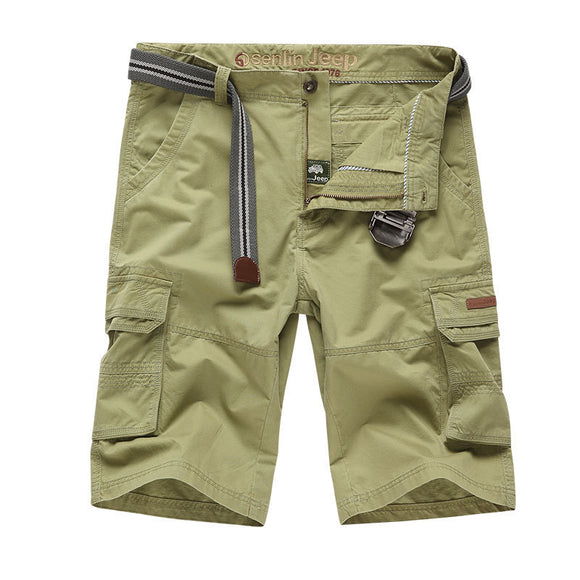 Shorts Casuales de Algodón con Múltiples Bolsillos - Corte Moderno y Cómodo