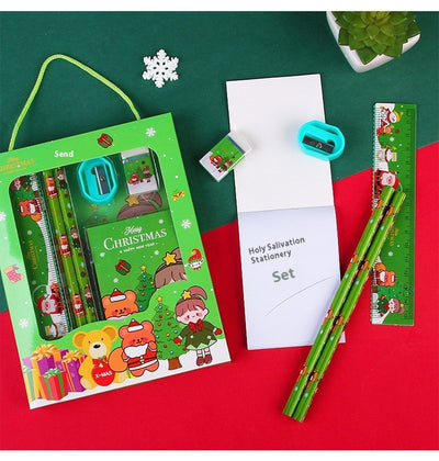 Set de Papelería Portátil 6 Piezas - Caja de Regalo Navideña para Niños - Image 11