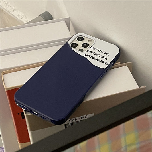 Funda para Celular Estilo Coreano Minimalista en Inglés - Image 2