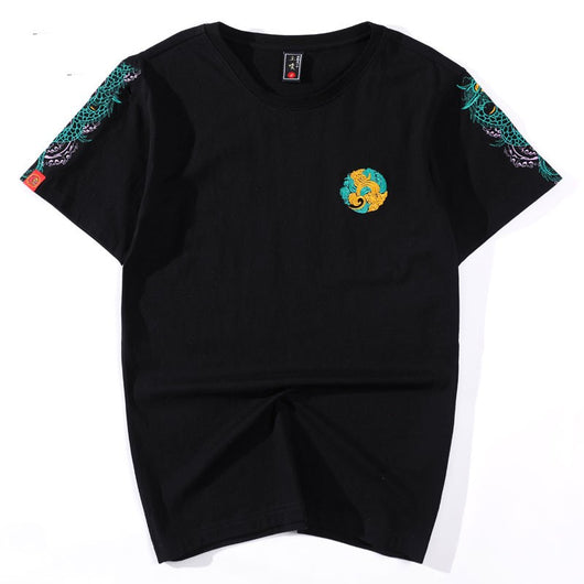 Camiseta de Manga Corta Industrial Bordada para Hombre - Image 17