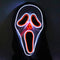 Máscara Calavera LED Luminosa con Sonido Aterrador