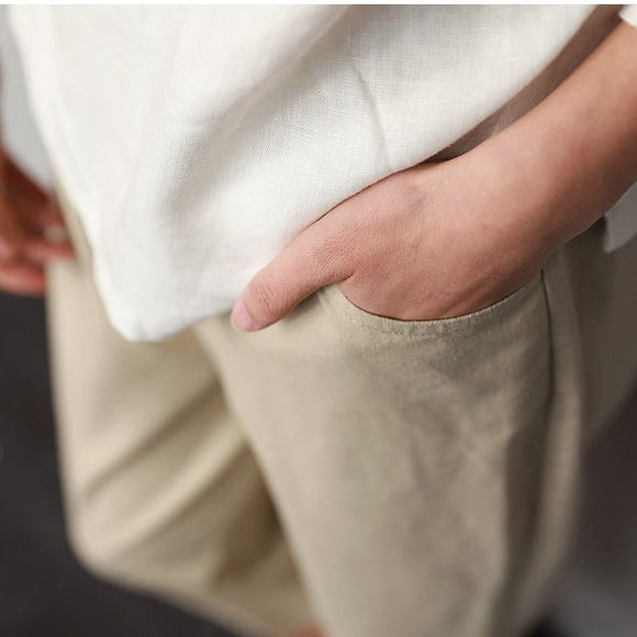 Pantalones Literarios Retro Slim Casual