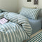 Sábana De Cama Azul Con Raya Retro 200 X 230