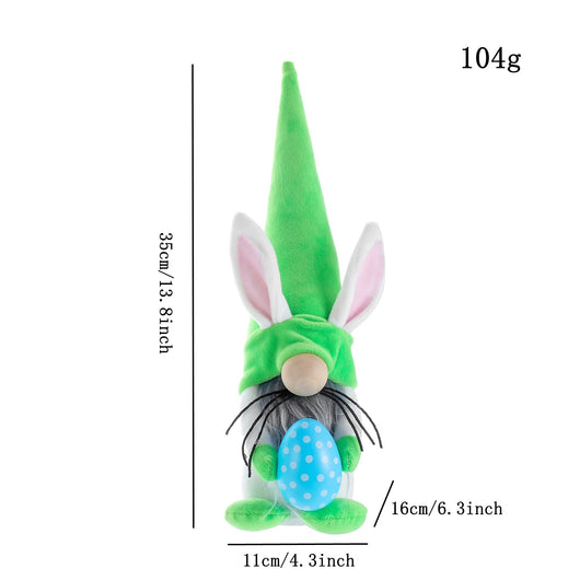 Muñeca Conejo de Pascua sin Rostro con Huevos - Image 7