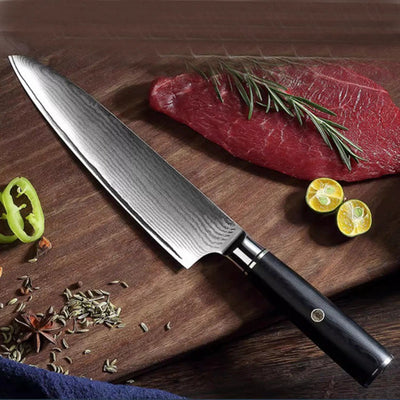 Cuchillo de Chef Damasco Quicksand - Acero Profesional - Image 3