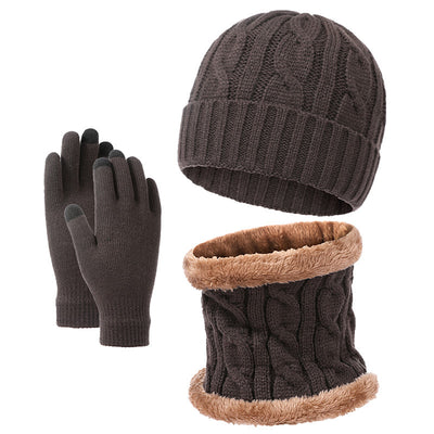 Conjunto Abrigador de Gorro, Bufanda y Guantes Tejidos Estilo Europeo - Image 6