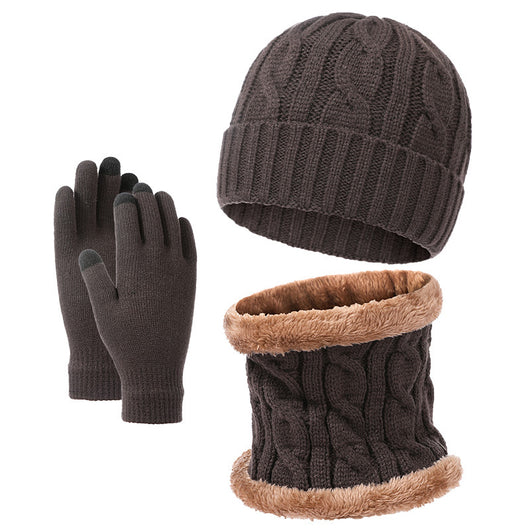 Conjunto Abrigador de Gorro, Bufanda y Guantes Tejidos Estilo Europeo - Image 6
