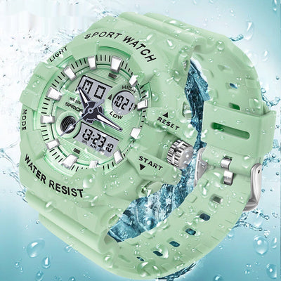 Reloj Deportivo Digital Dual Display Pantalla Grande Luminoso Resistente al Agua Unisex - Image 4