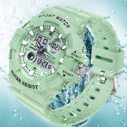 Reloj Deportivo Digital Dual Display Pantalla Grande Luminoso Resistente al Agua Unisex - Image 4