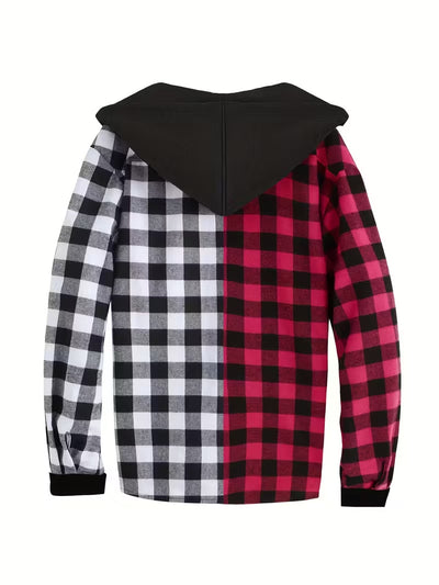 Sudadera Hoodie Cuadros para Hombre - Manga Larga - Image 18