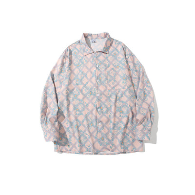 Camisa Retro Tie-dye Manga Larga para Hombre Tide Brand - Diseño Artístico - Image 12